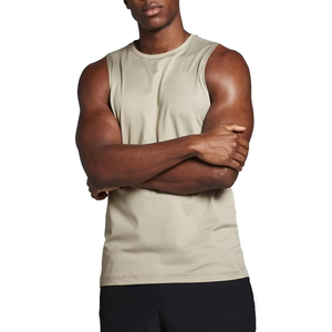 Camiseta Deportiva sin Mangas para Hombre, Ropa Deportiva con Opción de Logotipo Impreso, Múltiples Colores y Tallas - Product Image 1