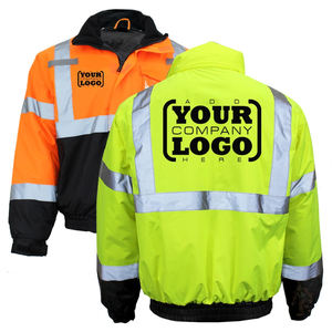 Logo personnalisé Veste de travail de sécurité réfléchissante haute visibilité imprimée Veste de construction d'hiver respirante Veste de sécurité personnalisée réfléchissante 3M - Product Image 2