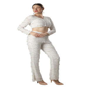 Ensemble coordonné tendance pour femmes, inspiré des créateurs |   Vêtements assortis haut et bas d'Inde pour les marques et la vente en gros - Product Image 4