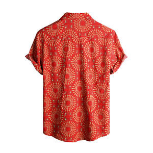 ปรับแต่งผู้ผลิตขายส่งพิมพ์ปกแขนยาวเสื้อชนิดบางฤดูร้อนผู้ชายชายหาดเสื้อโพลีเอสเตอร์ - Product Image 5