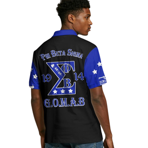 Camiseta Polo Phi Beta Sigma 1914, Algodón Piqué 220 GSM, Bordado Chenille, Divine Nine, Fraternidad Griega, Ropa Clásica para el Campus - Product Image 5