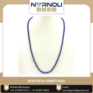 Beautiful Sapphire Rings, <b>Bracelets</b>, and Necklaces Made with Natural Blue Sapphire <b>Stones</b> and Simple Beads - Product Image 4