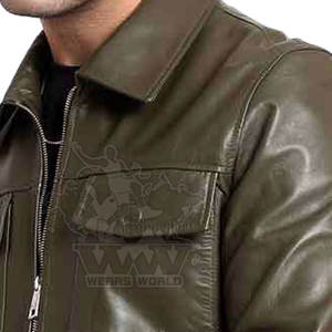 Dernier Style Veste en Cuir Homme Coupe-Vent Imperméable Vente en Gros Meilleure Vente Hiver Col Montant Respirante Séchage Rapide Écologique - Product Image 5