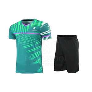 Uniforme de Tenis de Diseño Moderno, Transpirable, 100% Poliéster, Secado Rápido, Absorbe la Humedad, Color Sólido, Ropa de Práctica - Product Image 3