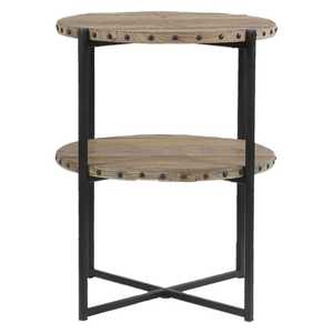 Modern Industrial Metal Side <b>Table</b> for Living Room - Product Image 4