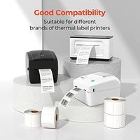 Etiquetas de Código de Barras Térmicas Directas Ecológicas de Primera Calidad para Albaranes Logísticos, Básculas Electrónicas de Supermercado, Tamaños Personalizados, Logotipo Duradero