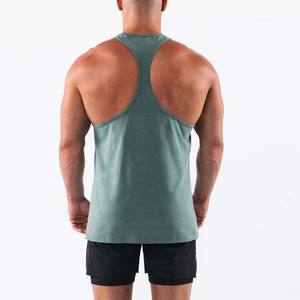 Venta al por mayor personalizado 100% algodón gimnasio Chaleco de talla grande de los hombres entrenamiento camisetas sin mangas de punto Fitness camiseta sin mangas culturismo músculo - Product Image 4