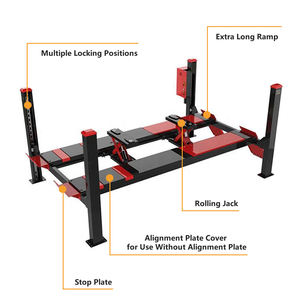Pont élévateur hydraulique à 4 poteaux pour automobile, capacité de 6000 kg, 220v, 15000 lb, fournisseur d'élévateurs à quatre poteaux - Product Image 5