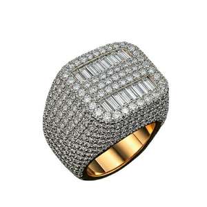 8,00 quilates Ice Out Moissanite chapado en oro blanco Hip Hop joyería boda fiesta para hombres 925 plata esterlina - Product Image 2