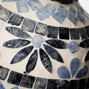 Vase écologique en nacre, motif bleu et blanc, fait main, décoration de luxe pour la maison, vente en gros, décoration intérieure et présentation pour salon - Product Image 2