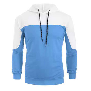 Sudadera con capucha de estilo minimalista para hombre Sudadera con capucha de moda de calle de color sólido liso con dobladillos y mangas acanalados - Product Image 1