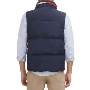 Nueva moda de invierno para hombre, chaqueta cálida sin mangas con capucha, ropa de calle acolchada, chaleco de burbujas con LOGOTIPO personalizado - Product Image 3