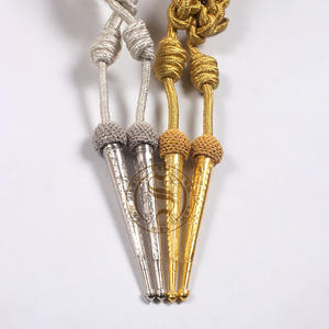 Aiguillette regimiento Wehrmacht gris Aiguillette al por mayor de color gris personalizado hombro Aiguillette para uniformes - Product Image 4