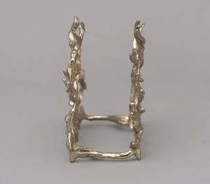 กล่องกระดาษทิชชู่เหล็กใส่ผ้าเช็ดปากบนโต๊ะดีไซน์รูปใบไม้สำหรับโรงแรมและร้านอาหาร - Product Image 3