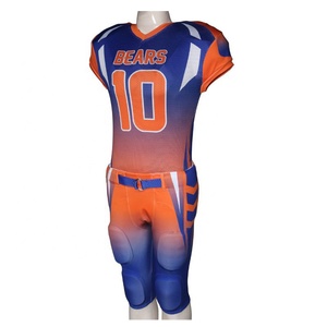 Maillot de football américain personnalisé à manches courtes, qualité supérieure, 100% polyester, design personnalisable, faible MOQ, vente chaude - Product Image 3