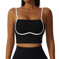 Nueva llegada estilo Fitness señoras correr gimnasio Yoga sujetador Crop Tops logotipo personalizado ejercicio entrenamiento mujeres Sujetador deportivo