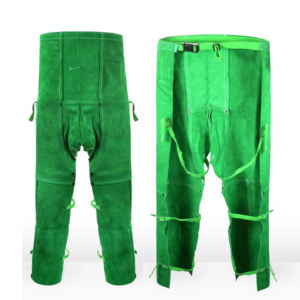 Ropa de seguridad de protección industrial para pantalones de soldadura de cuero resistente de calidad superior para soldadores resistentes a chispas - Product Image 3