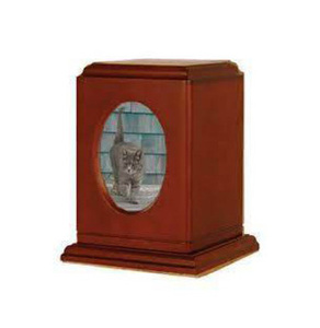 Urnes funéraires en bois de style américain moderne faites à la main urnes funéraires en gros pour les cendres de chat et de chien pour la commémoration des animaux de compagnie - Product Image 3