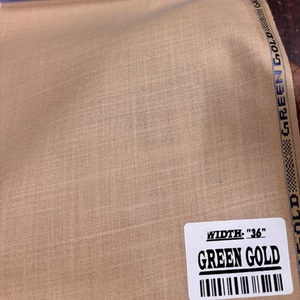 Tela de Camisería de Poliviscosa Verde Dorado para Niños y Niñas, Acabado Suave, Técnica de Tejido Liso Teñido para Ropa Formal y Masculina - Product Image 3