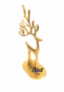 รูปปั้นกวางเรนเดียร์สูงชุบทองแบบมินิมอลสำหรับตกแต่งบ้านทันสมัยและจัดแต่งทรงผมในวันหยุดผลิตในอินเดีย - Product Image 5