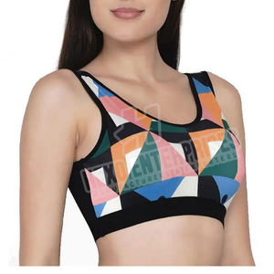 Soutien-gorge de sport haute performance pour femmes avec logo personnalisé tissu anti-transpiration et maintien réglable - Product Image 3