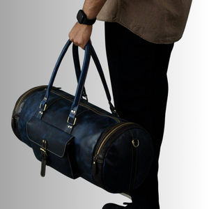 Nouveau design de sacs de voyage personnalisés Duffle Zipper Sac de voyage en cuir véritable à la mode - Product Image 5