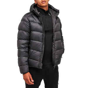 Veste bouffante pour hommes personnalisée avec capuche veste d'hiver hommes manteau en duvet vêtements d'extérieur bouffants brillants pour l'extérieur veste pour hommes vente en gros - Product Image 4