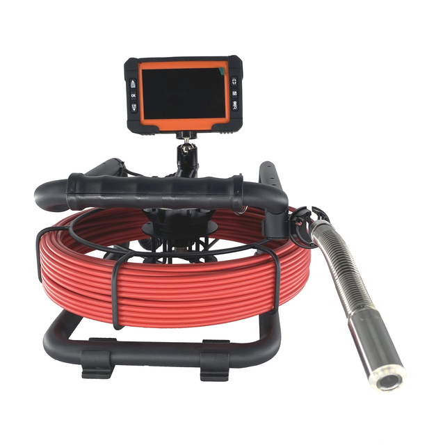 Sewer Drain Sewage Drainage HD Pipe Inspection CCTV Camera Qy6565 (10m) Dia. 5.3mm Cable 21mm Camera with 5" Split Monitor