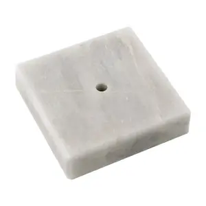 ฐานถ้วยรางวัลหินอ่อนสีขาวแฟนซีฐานโคมไฟหินอ่อนฐานหินธรรมชาติโอนิกซ์ - Product Image 1