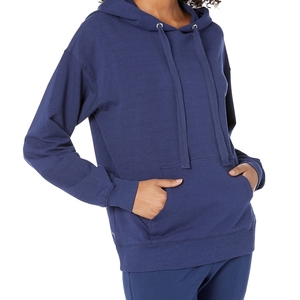 Nueva llegada Sudadera con capucha de algodón de manga larga con cremallera para mujer con diseño de Top corto Sudaderas con capucha con logotipo impreso personalizado en venta al por mayor - Product Image 1