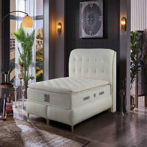 Hot Sale Modern Soft King Bedroom Furniture High Quality Teak <b>Bed</b> in Solid Wood Pine Plywood for Home Hotel Use <b>Double</b> Size - Product Image 3