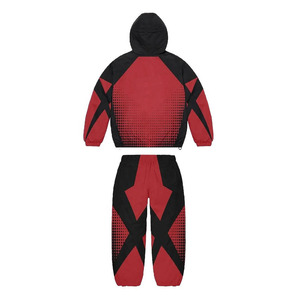 Survêtement Streetwear en nylon surdimensionné 2025 Veste coupe-vent réfléchissante personnalisée et ensemble de jogging pour hommes - Product Image 2