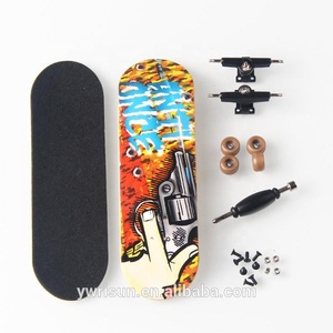 <span class=keywords><strong>Mini</strong></span> skateboard <span class=keywords><strong>à</strong></span> doigts en érable 5 plis complet, fingerboard, tech deck, finger scooter - Product Image 3