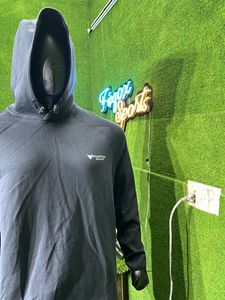 Premium <b>100</b>% Cotton Thick French Terry Men's Hoodies Custom logo American Sleeve Style with Neck Stopper Plain Hoodies for Men - Product Image 4