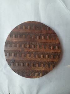 Sous-verre rond en MDF avec motif madala, gravure artisanale, nouvel article, léger - Product Image 2