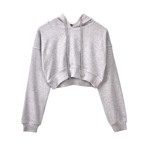 Sweats à capuche avec logo personnalisé pour femmes 100% coton 380-480gsm Pull de haute qualité Hiver Sweat surdimensionné épais pour femmes 2026 - Product Image 1
