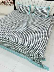 Juego de Sábanas de Algodón con Diseño Floral en Relieve, Hechas a Mano, Modernas, 600 Hilos, Ecológicas, para Bodas - Product Image 3