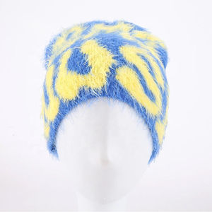 Bonnets d'hiver tricotés personnalisés Bonnets en laine chauds unisexes Vente en gros Casquettes en tricot à revers unis Chapeaux pour temps froid - Product Image 1