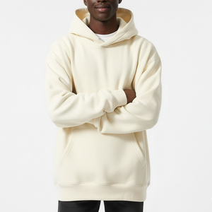 Vente en gros de sweats à capuche zippés en molleton pour hommes, vêtements décontractés d'hiver, logo imprimé sur écran personnalisé, broderie 3D, 100% coton, taille oversize - Product Image 3