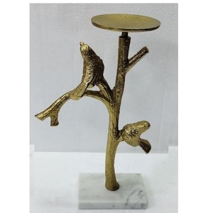 Stylish Aluminum Wedding Gift Item <b>Silver</b> Shiny Candle Stand Table Top Hotel and Restaurant Metal Candle Holder High Quality - Product Image 6