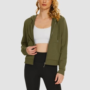 Sudadera con capucha y letras cortas de calidad a la moda, ropa de calle, jersey de peso pesado, sudadera recortada de gran tamaño para mujer - Product Image 1