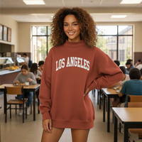 Diseño personalizado de gran tamaño suelto invierno mujer mockneck sudadera insignia francés Terry algodón polar hermandad Alpha Sigma Phi