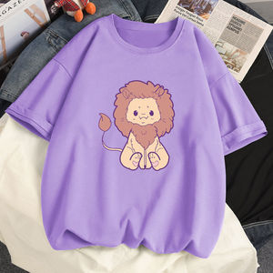 Camiseta de cuello redondo de dibujos animados de conejo para mujer, remera ajustada para mujer, camisetas con estampado personalizado a granel, camisetas lisas para mujer - Product Image 5