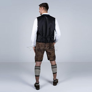 Nouveau design élégant pour hommes, shorts bavarois décontractés en cuir uni, fabrication sur mesure, qualité supérieure, respirant, séchage rapide - Product Image 3