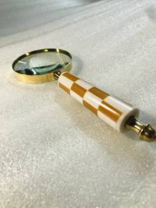 Antique Vintage Maritime Brass Handle Kaka Enterprises' Sturdy Resin Handle <b>Metal</b> <b>Crafts</b> with Rose Gold Magnifying Glass - Product Image 2