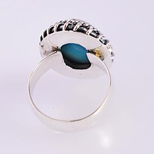Oval Cut Engagement <b>Ring</b> Natural Sleeping Beauty <b>Turquoise</b> December Birthstone Anniversary Gift Oval Sterling Silver <b>Ring</b> - Product Image 3
