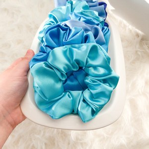 New Style Color Match Mulberry Silk Scrunchies Elastic <strong>Hair</strong> <strong>Ties</strong> <strong>Large</strong> <strong>Hair</strong> Scrunchies Silk - Product Image 5