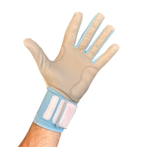 Gants de frappe de baseball ambidextres en cuir durable haute performance multicolore à manchette longue Protection de confort respirant pour - Product Image 6