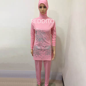 Alta calidad impermeable islámico Hijab traje de baño nuevo diseño cobertura completa traje de baño para mujeres y niñas tallas grandes trajes de carreras - Product Image 1