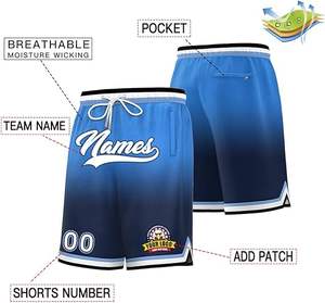 Pantalones Cortos de Baloncesto HIC Personalizados, 320g, Estampados, Transpirables, de Secado Rápido, Ligeros, de Alta Calidad, Doble Capa, Malla de Verano, Unisex - Product Image 3